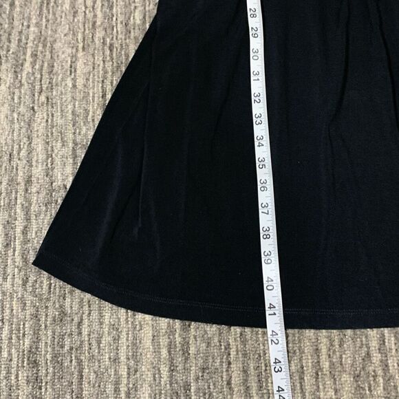 Old Navy Maternity Womens Medium Wrap Front Dress V‎ Neck Black Stretch Collar - Picture 6 of 8